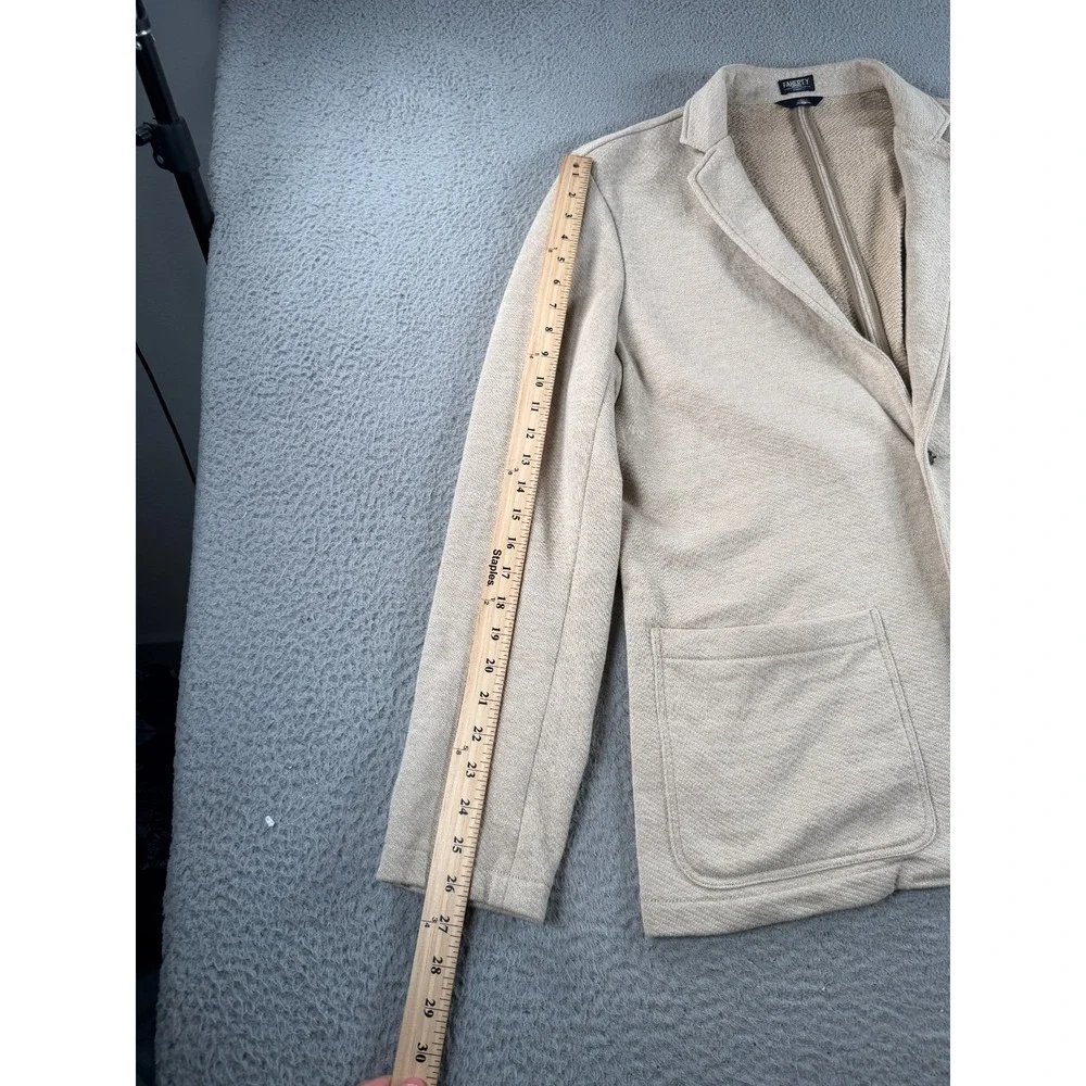 Faherty Inlet Knit Blazer Mens XL Beige Cotton Casual Sport Jacket Preppy